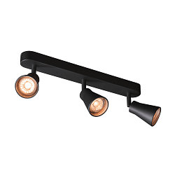 Luminaire mural AVO TRIPLE GU10, noir 