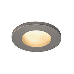 Downlight DOLIX OUT QPAR51 rond, rigide GU10 IP65, gris argent gradable