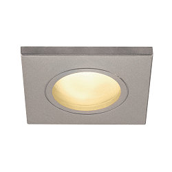 Plafonnier encastr� DOLIX OUT GU10 IP 65, Gris argent