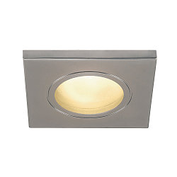 Downlight DOLIX OUT QPAR51 angulaire, rigide GU10 IP65, gris argent gradable