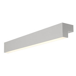 Luminaire de miroir L-LINE 60 IP44, Gris argent 