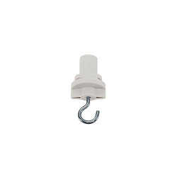 Adaptateur triphasé S-TRACK isolé, avec crochet, mécanique, universal, blanche