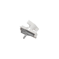 Adaptateur triphasé S-TRACK 1 voie, mécanique, version pour montage en surface, universal, blanche