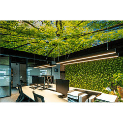 Luminaire � suspension GLENOS 100 Bas, angulaire, court IP20, noir mat gradable