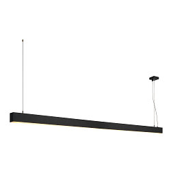 Luminaire � suspension GLENOS 200 Bas, angulaire, langue IP20, noir mat gradable