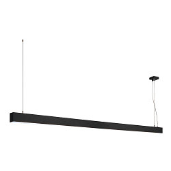 Luminaire � suspension GLENOS 200 Bas, angulaire, langue IP20, noir mat gradable