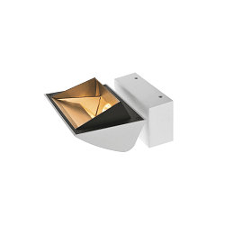 LED Wall luminaire MERADO FLOOD WL, TRIAC dimmable, rotatable and swiveling, 40W 115�, 3000K 3000lm, white