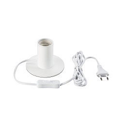 Lampe de table FITU TL avec interrupteur E27 IP20, blanche 