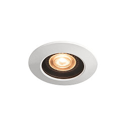 Downlight VARU QPAR51 DL rond, rigide GU10 IP65, noir, blanche gradable