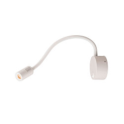 Premium LED Displaylamp DIO FLEX PLATE, with flex arm and switch, 1.9W 45�, 2700K 82lm, white