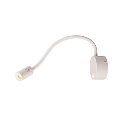 Premium LED Displaylamp DIO FLEX PLATE, with flex arm and switch, 1.9W 45�, 3000K 82lm, white