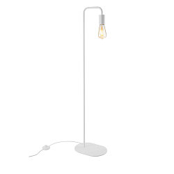 Floor lamp FITU FL, E27, with switch, white
