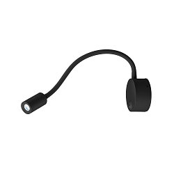 Premium LED Displaylamp DIO FLEX PLATE, with flex arm and switch, 1.9W 45�, 4000K 70lm, black
