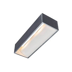 LED Wall luminaire LOGS IN L, 17W, 3000K, 1100lm, TRIAC dimmable, silver/white