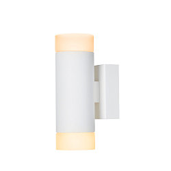 Luminaire mural ASTINA haut bas, cylindrique, avec diffuseur GU10 IP20, blanche gradable