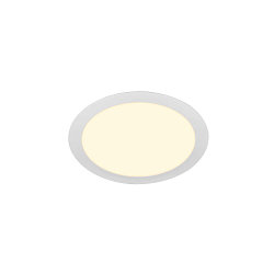 Plafonnier encastr� SENSER 24 DL rond IP20, blanche