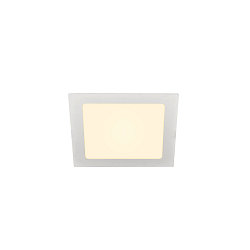 LED Ceiling recessed luminaire SENSER 18 LED, square, 820lm, IP20, white, 3000K