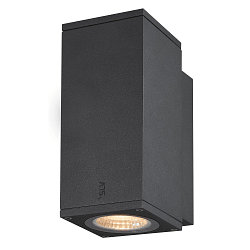 Luminaire mural d'ext�rieur ENOLA SQUARE SINGLE CCT IP 65, anthrazit, transparent 