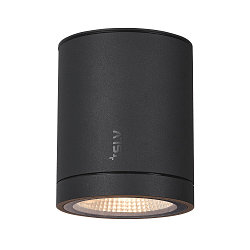 Premium-LED Outdoor Ceiling luminaire ENOLA ROUND CCT, IP65 IK02, M-size, 10W 3000 / 4000K 700 / 800lm 38, CRi>90, anthracite