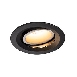 LED Ceiling recessed luminaire NUMINOS DL M, 2700K, IP20, rotatable / pivotable, 55�, 1600lm, UGR 20, black/white