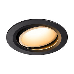 LED Ceiling recessed luminaire NUMINOS DL L, 2700K, IP20, rotatable / pivotable, 55�, 2250lm, UGR 20, black/white