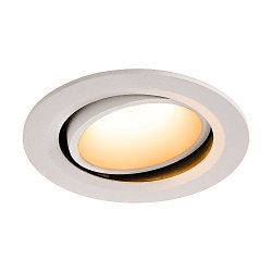 LED Ceiling recessed luminaire NUMINOS DL L, 2700K, IP20, rotatable / pivotable, 40�, 2250lm, UGR 18, white/white