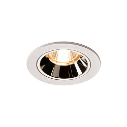 LED Ceiling recessed luminaire NUMINOS DL S, 2700K, IP20, 40�, 690lm, UGR 16, white/chrome