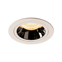 LED Ceiling recessed luminaire NUMINOS DL M, 3000K, IP20, 20�, 1550lm, UGR 17, white/chrome