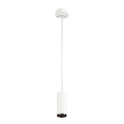 LED Pendant luminaire NUMINOS PD DALI S, 3000K, 24°, 1020lm, white/black