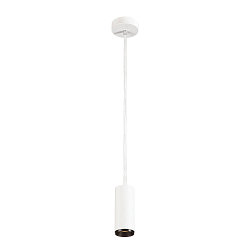 LED Pendant luminaire NUMINOS PD DALI S, 3000K, 36°, 1020lm, white/black