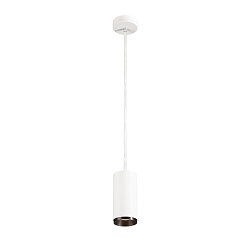 Luminaire à suspension NUMINOS PD DALI M contrôlable par DALI IP20, noir, blanche