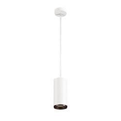 LED Pendant luminaire NUMINOS PD DALI L, 3000K, 60°, 2400lm, white/black