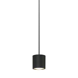 Luminaire à suspension OCCULUS PD SINGLE DTW Dim-To-Warm IP20, noir, transparent gradable