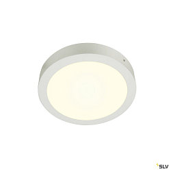 LED Wall / Ceiling luminaire SENSER 24 CW, round, 15W, IP20, white, 4000K, 1300lm