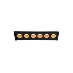 Ceiling recessed luminaire MILANDOS 6, 45°, 3000K, black