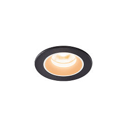 Plafonnier encastr� NUMINOS XS IP20/IP44, noir , blanche
