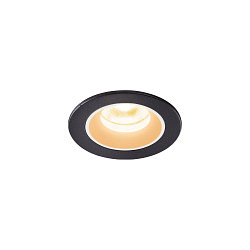 Plafonnier encastr� NUMINOS XS IP20/IP44, noir , blanche