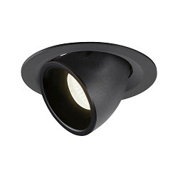 Plafonnier encastré NUMINOS GIMBLE M, noir 