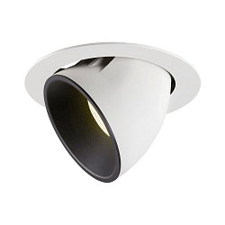 LED Ceiling recessed luminaire NUMINOS® GIMBLE XL, 4000K, 55°, white/black