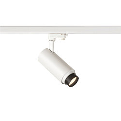 Projecteur triphas� NUMINOS ZOOM M focalisable, pivotant � la cardan IP20, blanche gradable