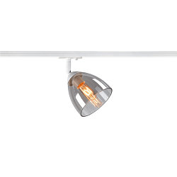 1-Projecteur monophasé PARA CONE GL GU10 GU10 IP20, transparent, blanche