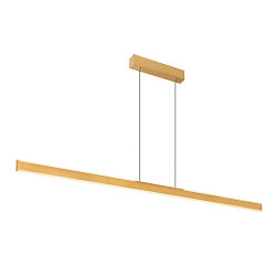 Luminaire � suspension ONE LINEAR 140 PHASE UP/DOWN IP20, laiton gradable