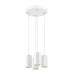Luminaire � suspension ASTO TUBE 4 flammes, rond, rigide GU10 IP20, blanche gradable