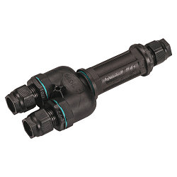 Boîte de connexion DALI IP68 5 pôles, noir 