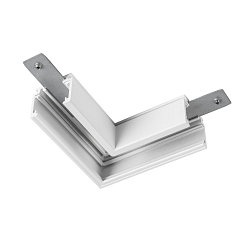 L-connector TRACK 48V standard, mechanical, left, white