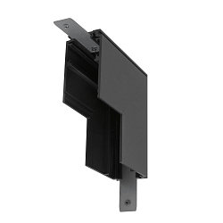 Connecteur en L TRACK 48V m�canique, profond, St�r�o, noir