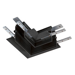 Connecteur en L TRACK 48V m�canique, gauche, noir