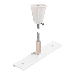 Plaque de renforcement du rail TRACK 48V avec kit de suspension, blanche