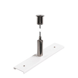 Plaque de renforcement du rail TRACK 48V avec kit de suspension, blanche