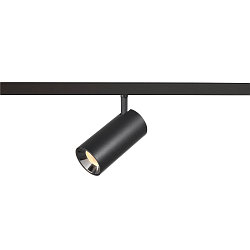 Projecteur sur rail NUMINOS� S TRACK 48V contr�lable par DALI IP20, chrome, noir gradable